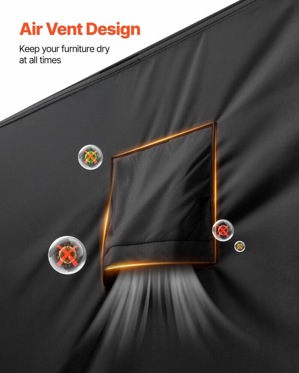 VEVOR size comparison with measuring tape showing correct fit guidance