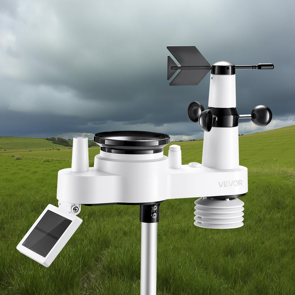 VEVOR Smart Life app on phone displaying remote weather monitoring