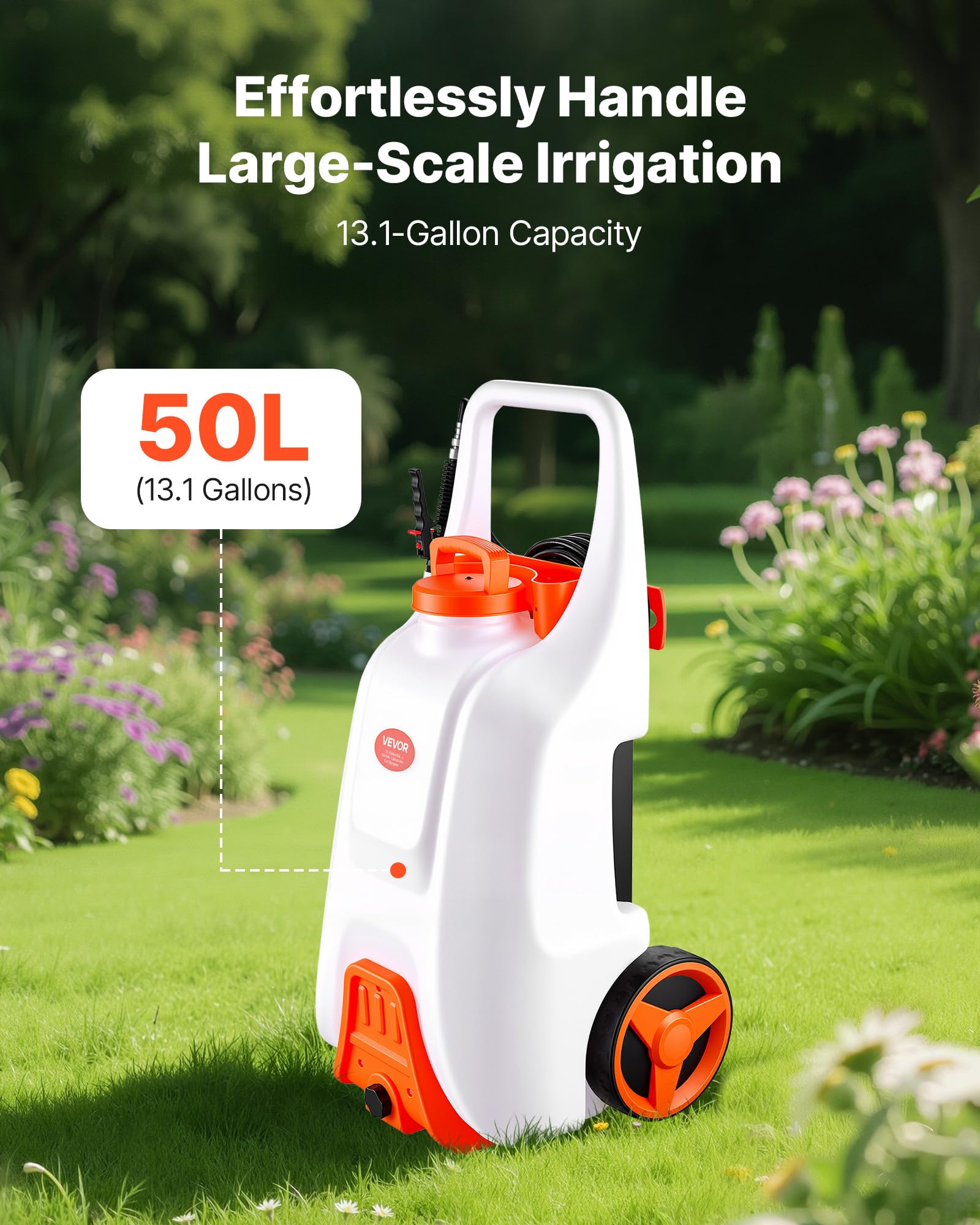 VEVOR wide-mouth lid and built-in filter close-up, faster filling benefit