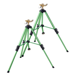 VEVOR sprinkler in use on lawn demonstrating broad 360-degree coverage benefit