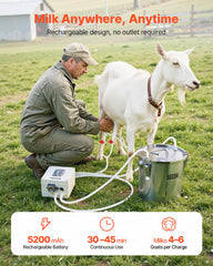 VEVOR 304 stainless steel bucket close-up highlighting hygienic milk storage benefit
