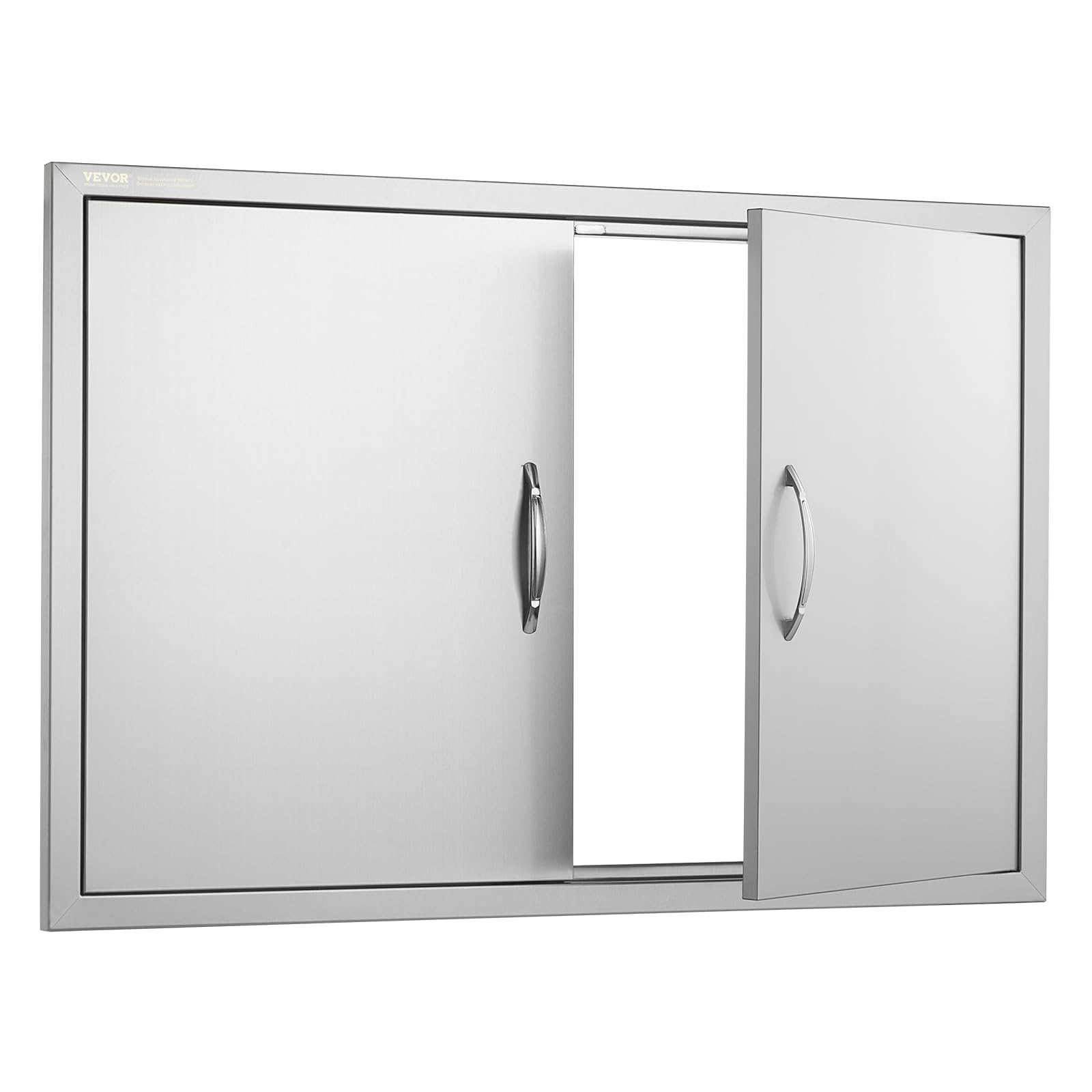 VEVOR stainless texture close-up showing durable finish and easy cleaning benefit