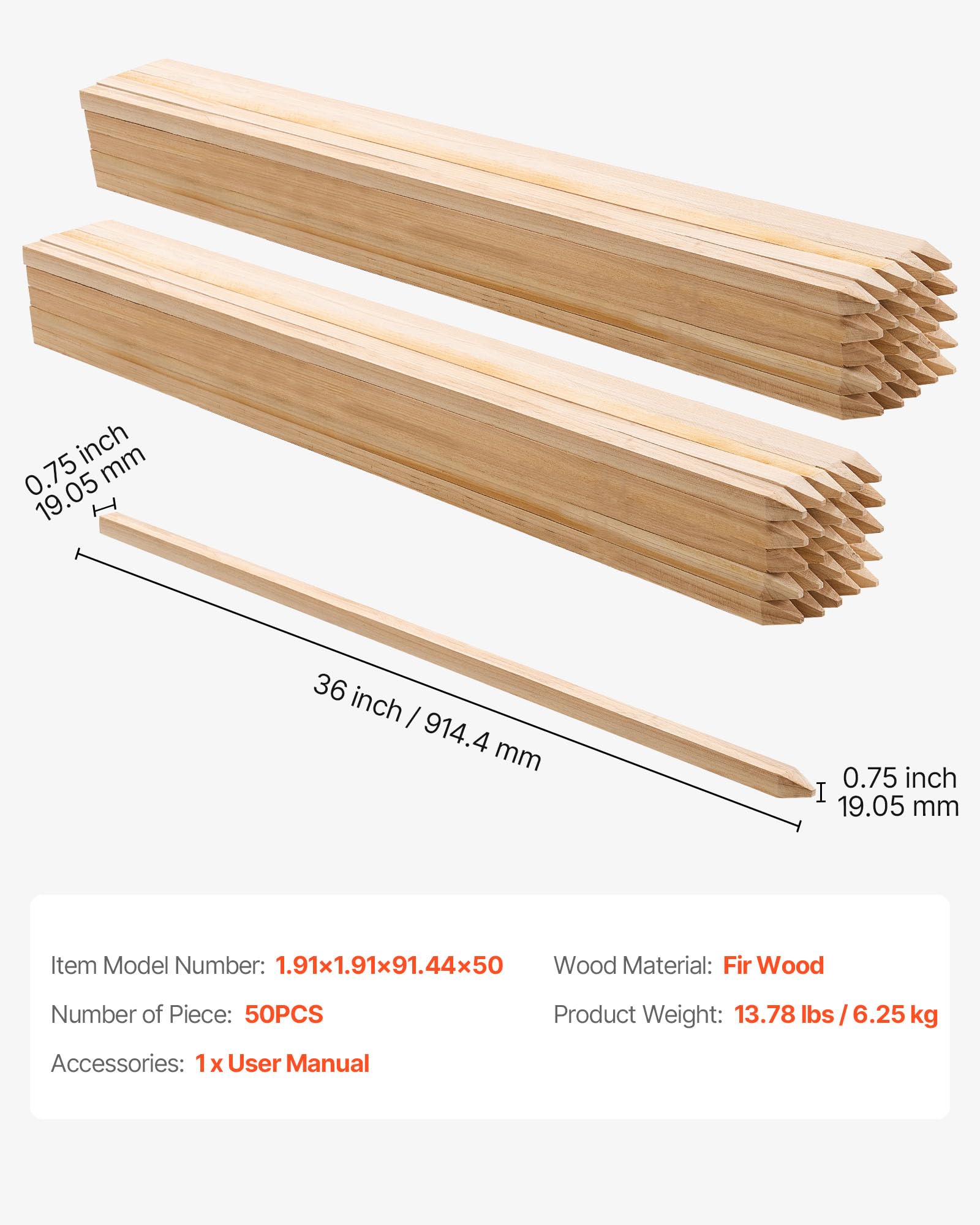 VEVOR fir wood grain detail indicating sturdy natural material benefit