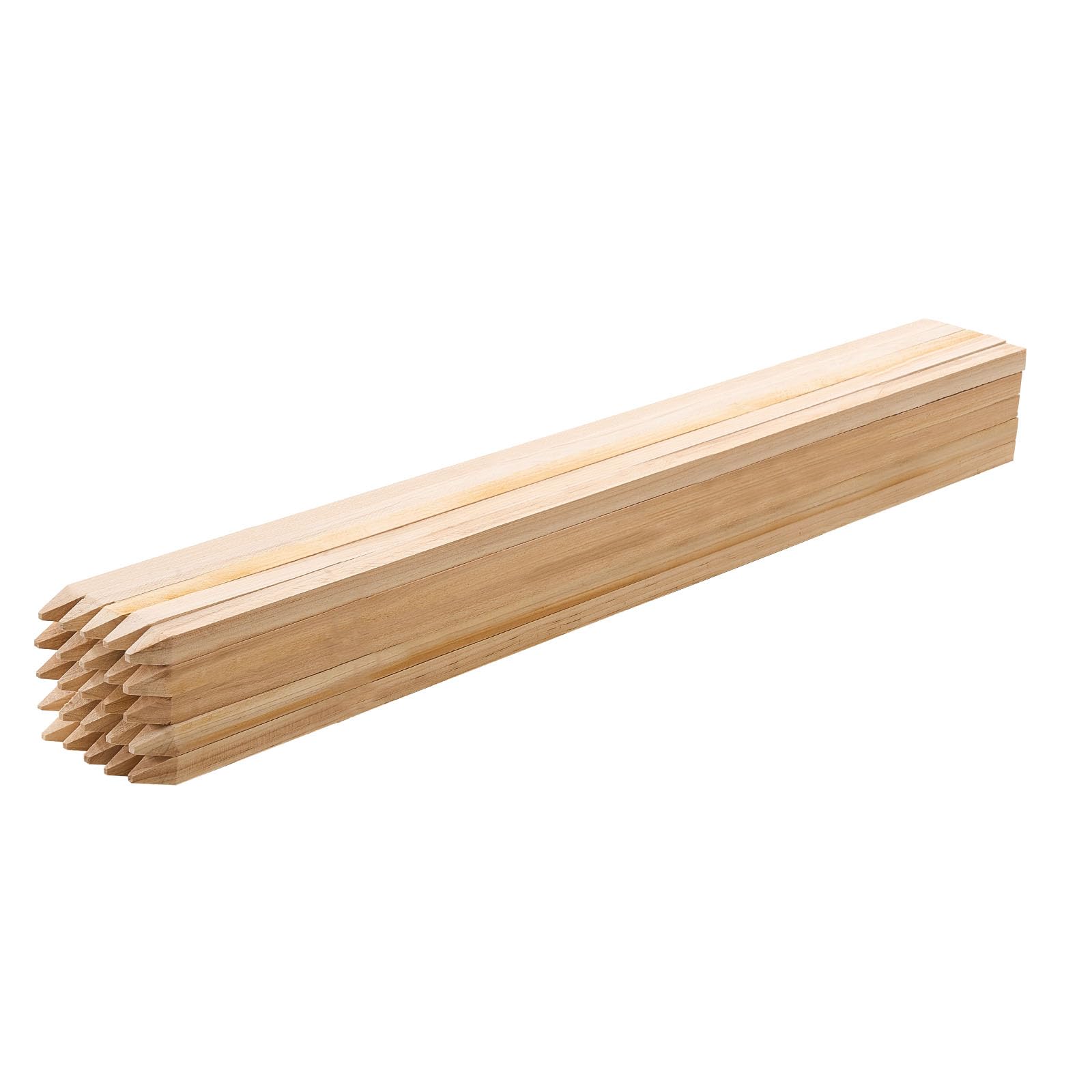 VEVOR stakes in a backyard setting highlighting natural look and versatility