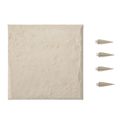 VEVOR front view of beige stepping stone showing clean square design and natural look