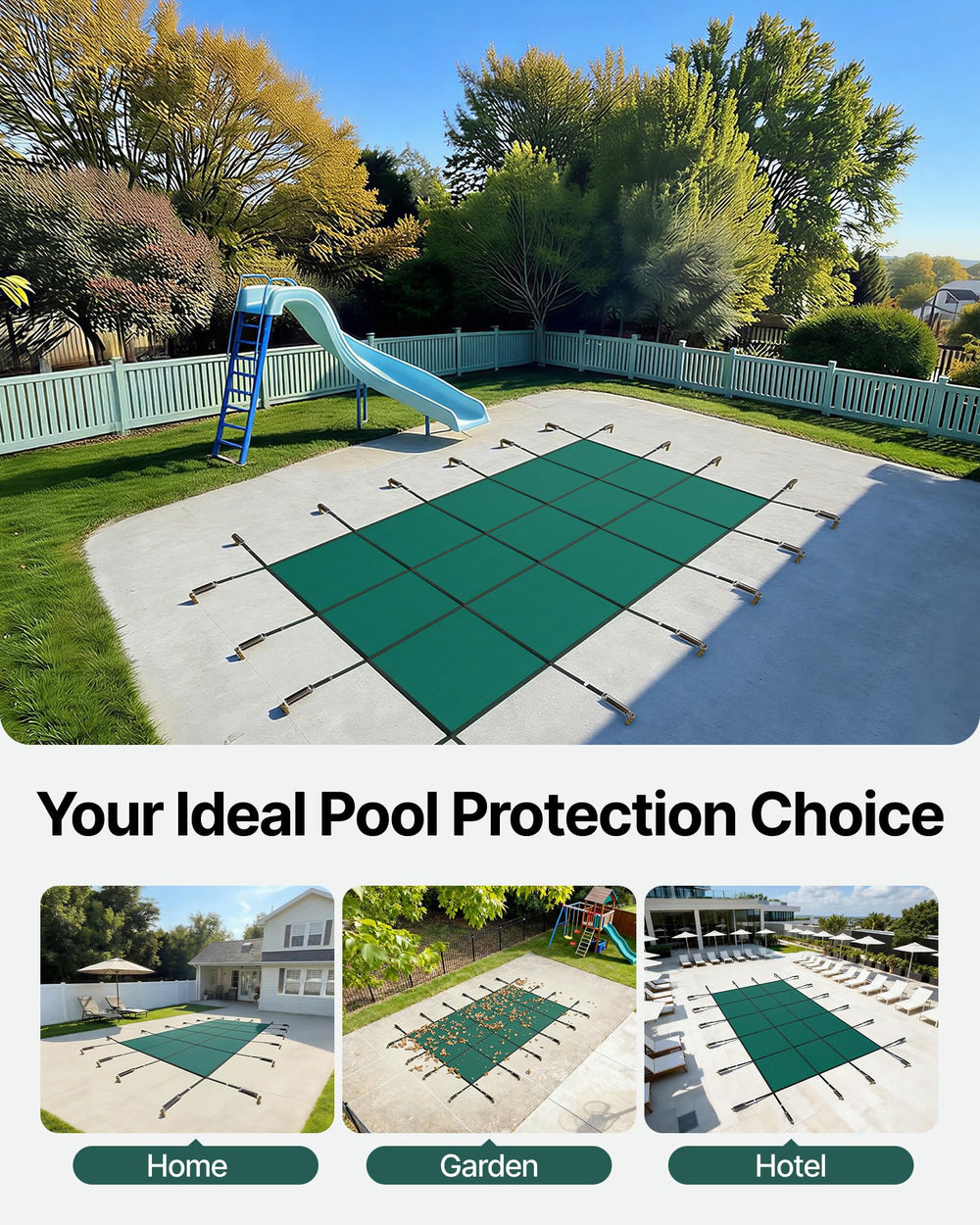 VEVOR folded cover with included tools showing compact storage and easy installation benefit