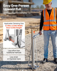 VEVOR widened base detail showing stability that prevents bending during extraction