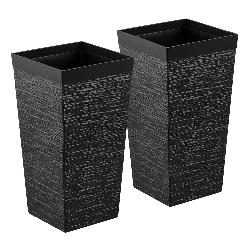 VEVOR balcony arrangement with two planters showing space-saving vertical style and curb appeal