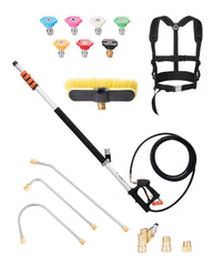 VEVOR telescoping wand front view showing full kit and reach benefit