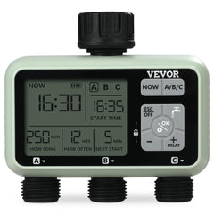 VEVOR timer front panel showing buttons and outlets for convenient control