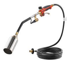 VEVOR torch front view showing full unit and benefits of robust construction