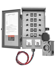 VEVOR front view of transfer kit enclosure showing secure weatherproof housing and easy access