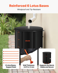 VEVOR transparent side with scale lines for quick water level checks