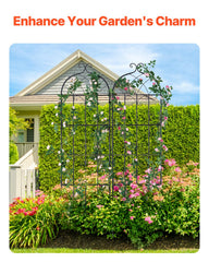 VEVOR trellis powder-coated finish detail protecting against rust