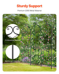 VEVOR close-up of trellis grid detail highlighting sturdy joints and multiple tying points