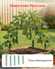 VEVOR trellis folded flat for storage highlighting compact convenience