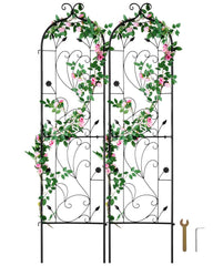 VEVOR trellis front view showing decorative grid and sturdy support
