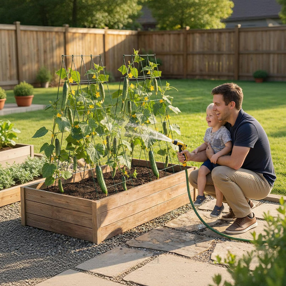 VEVOR trellis height comparison with ruler clarifying 39-inch scale