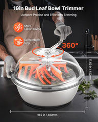 VEVOR clear acrylic lid offering visual cutting and precise trimming control