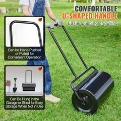 VEVOR ergonomic U-shaped handle close-up, provides comfortable push-pull control