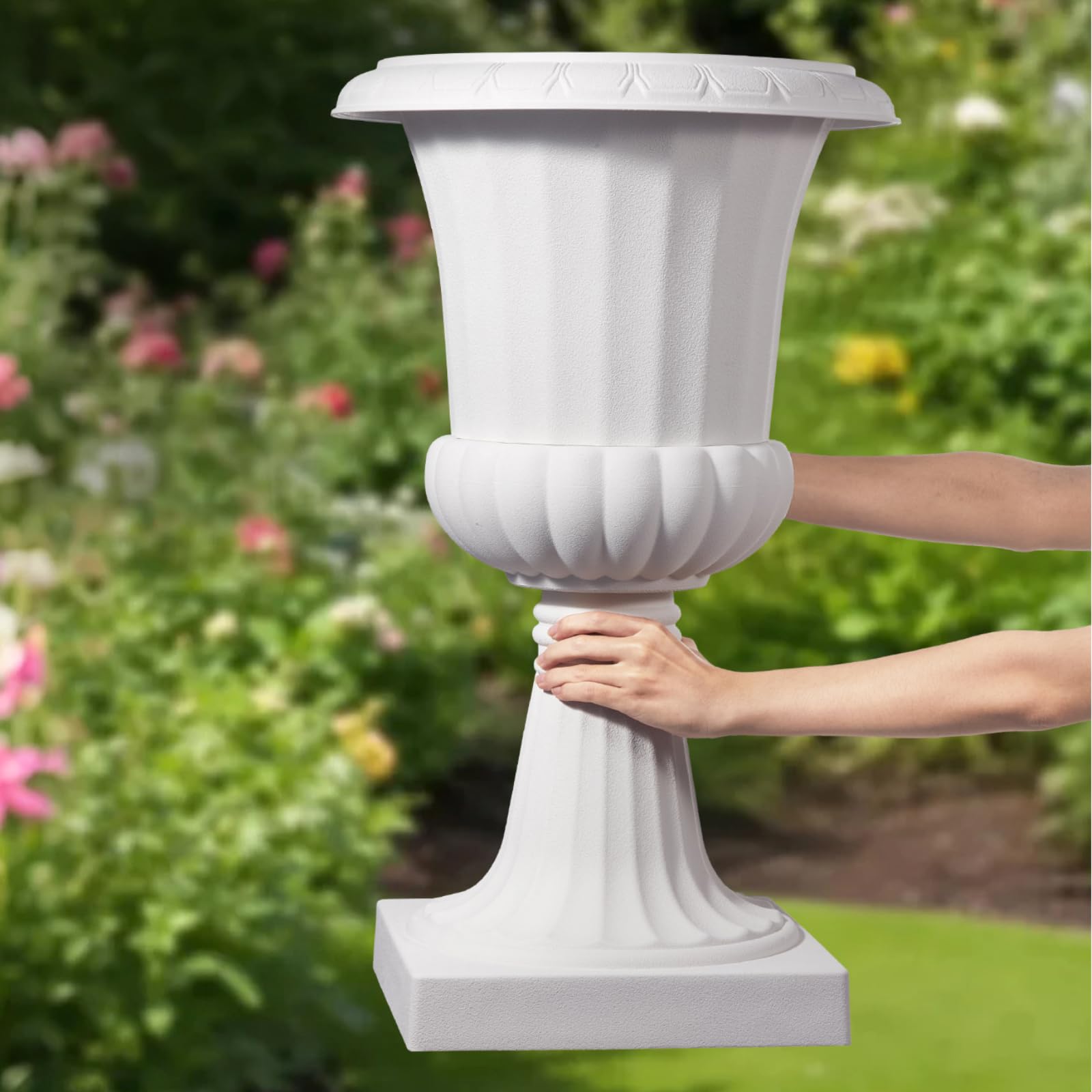 VEVOR planter arranged on patio showing decorative styling for outdoor spaces