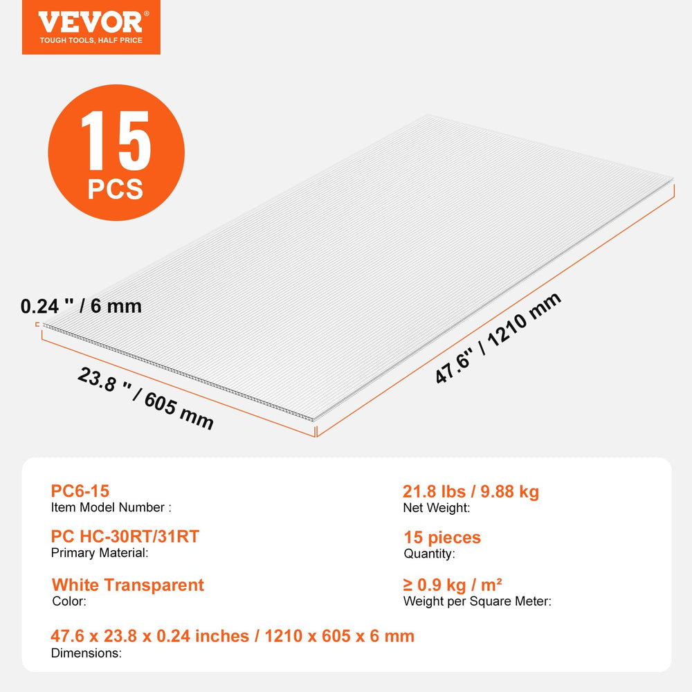 VEVOR demo of sunlight through panels highlighting UV protection benefit