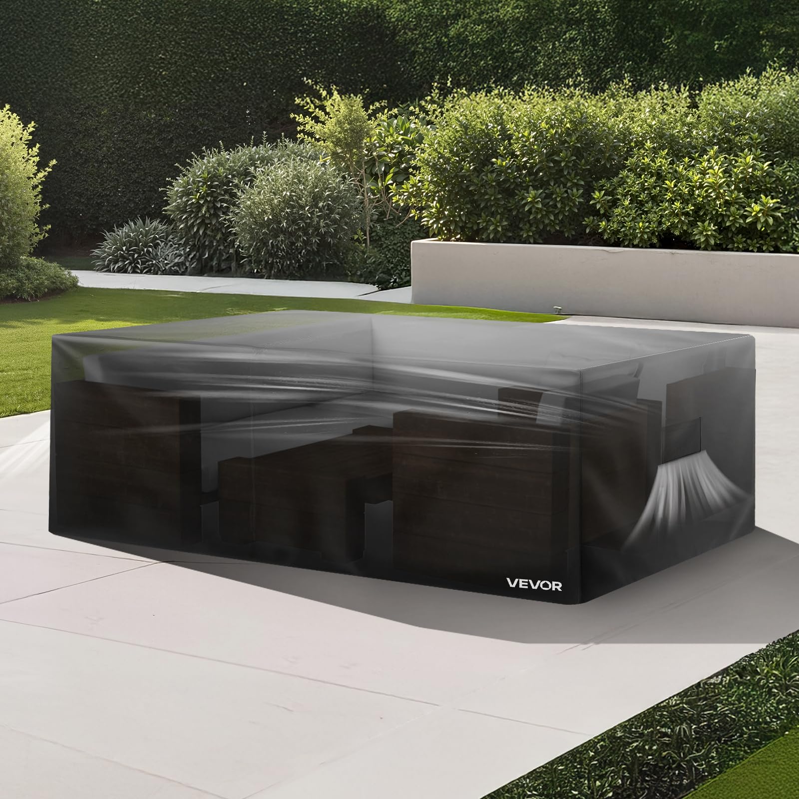 VEVOR cover shedding rain to keep furniture dry during heavy showers