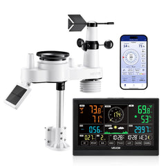 VEVOR front display showing clear weather data and easy reading