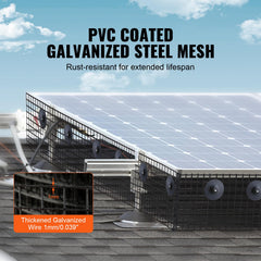 VEVOR wire gauge detail showing galvanized core and long-lasting strength