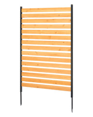 VEVOR front view of wooden fence panel showing clean screening and curb appeal