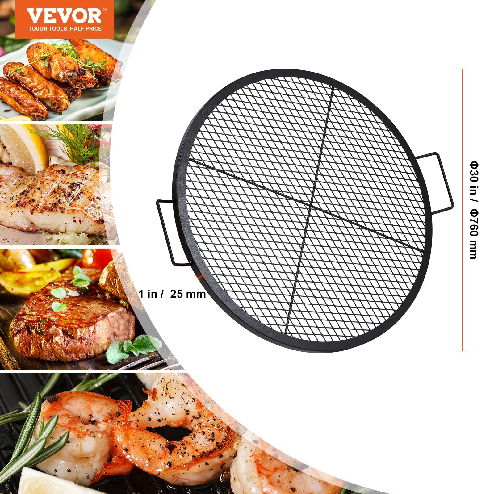 VEVOR grate folded in trunk showing compact packing and travel convenience benefit