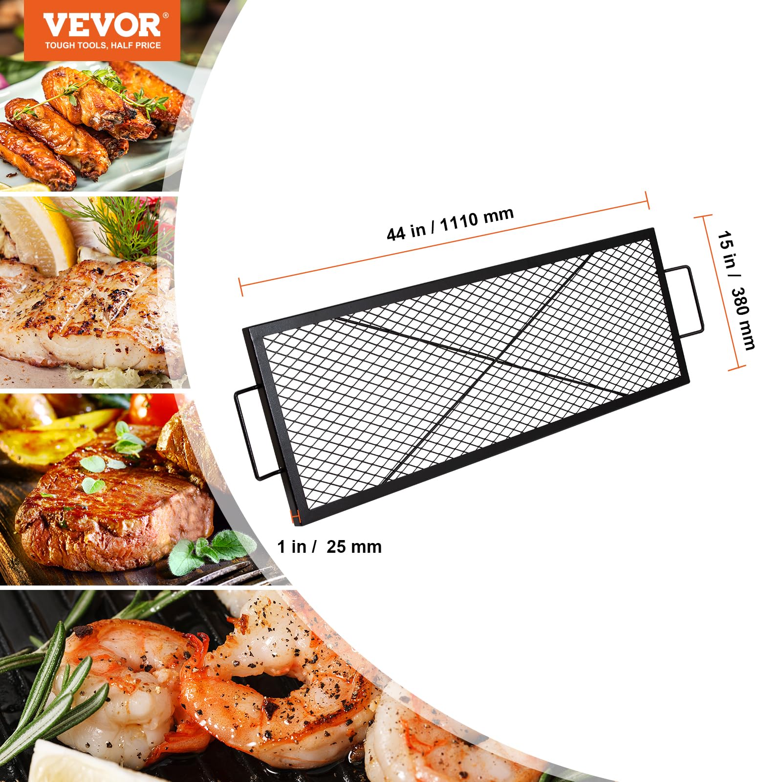 VEVOR packaged components laid out including bolts and handles for quick assembly benefit