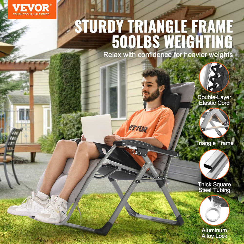 VEVOR cushion detail with 10 cm plush padding demonstrating cozy, removable comfort