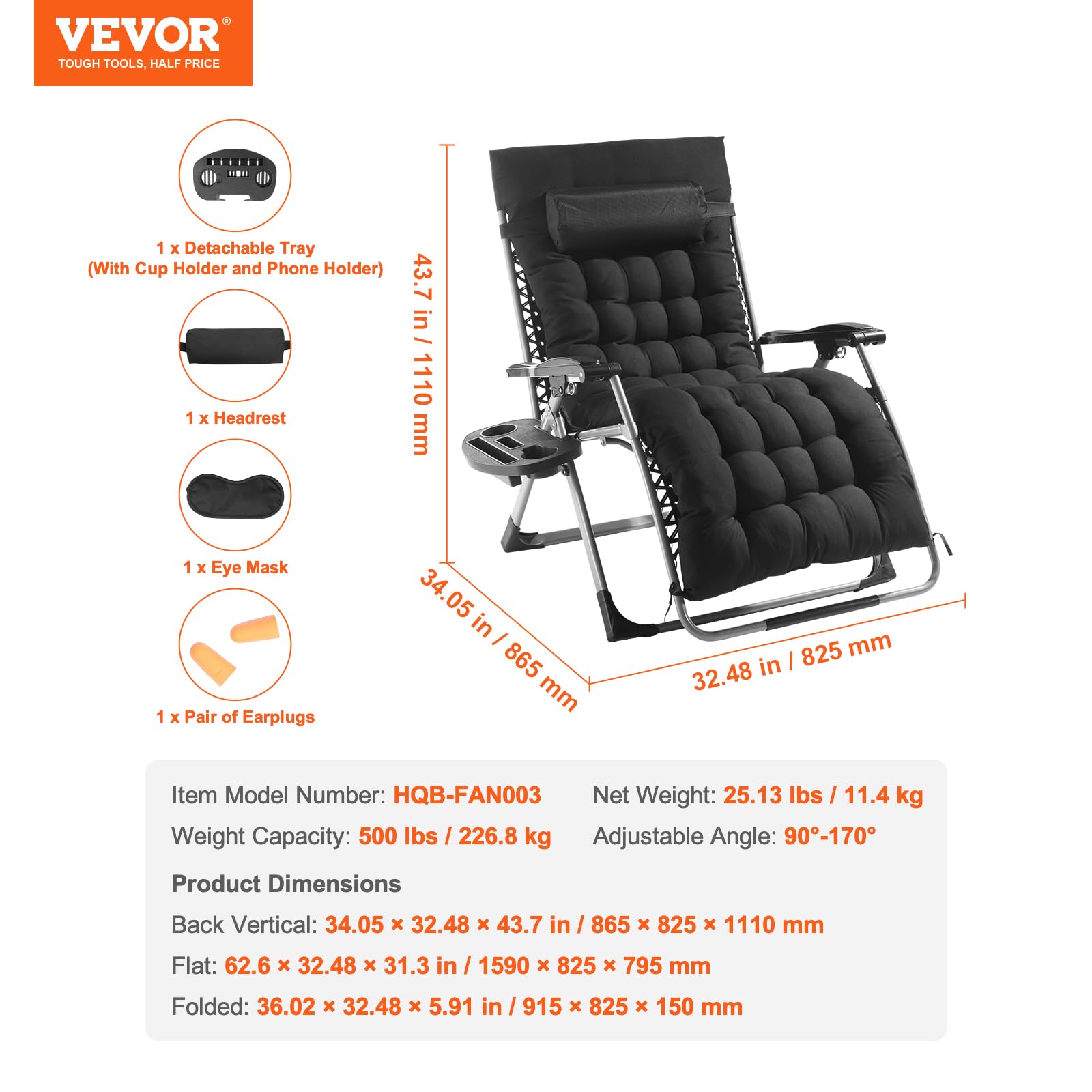 VEVOR footrest close-up showing leg elevation benefit for relaxation