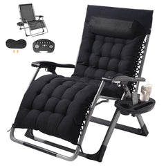 VEVOR front view of zero gravity chair showing robust frame and comfort