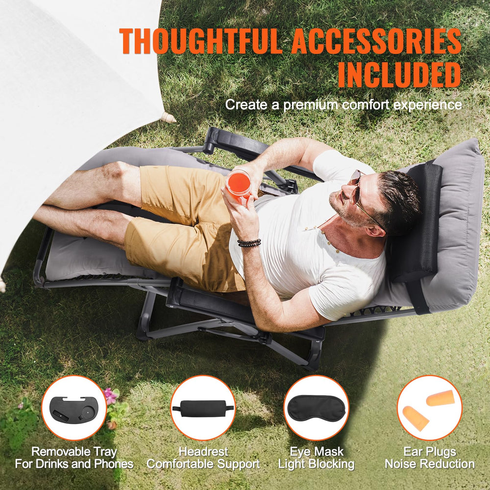 VEVOR headrest with included eye mask highlighting restful support for naps