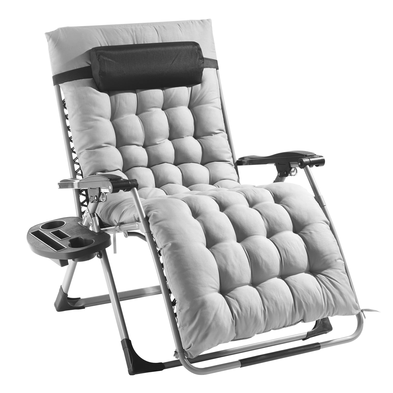 VEVOR chair with seated person for scale and 500 lb capacity demonstration