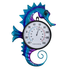 VEWOGIFT seahorse front view showing decorative thermometer and clear dial benefit readability