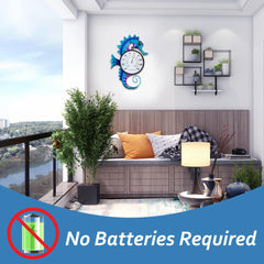 VEWOGIFT mounted on porch demonstrating outdoor decor and functional temperature monitoring