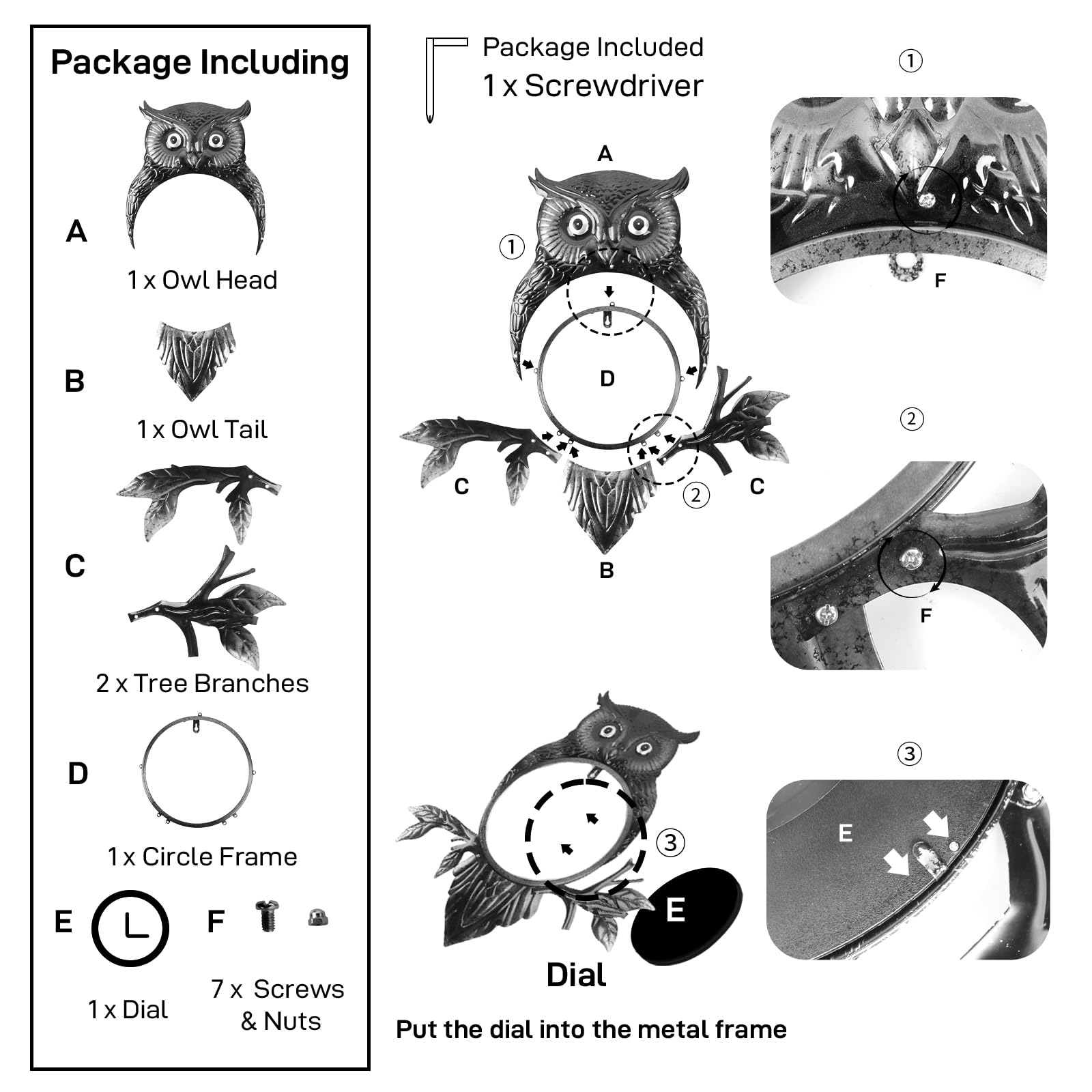 VEWOGIFT packaging with instructions showing ready-to-hang convenience