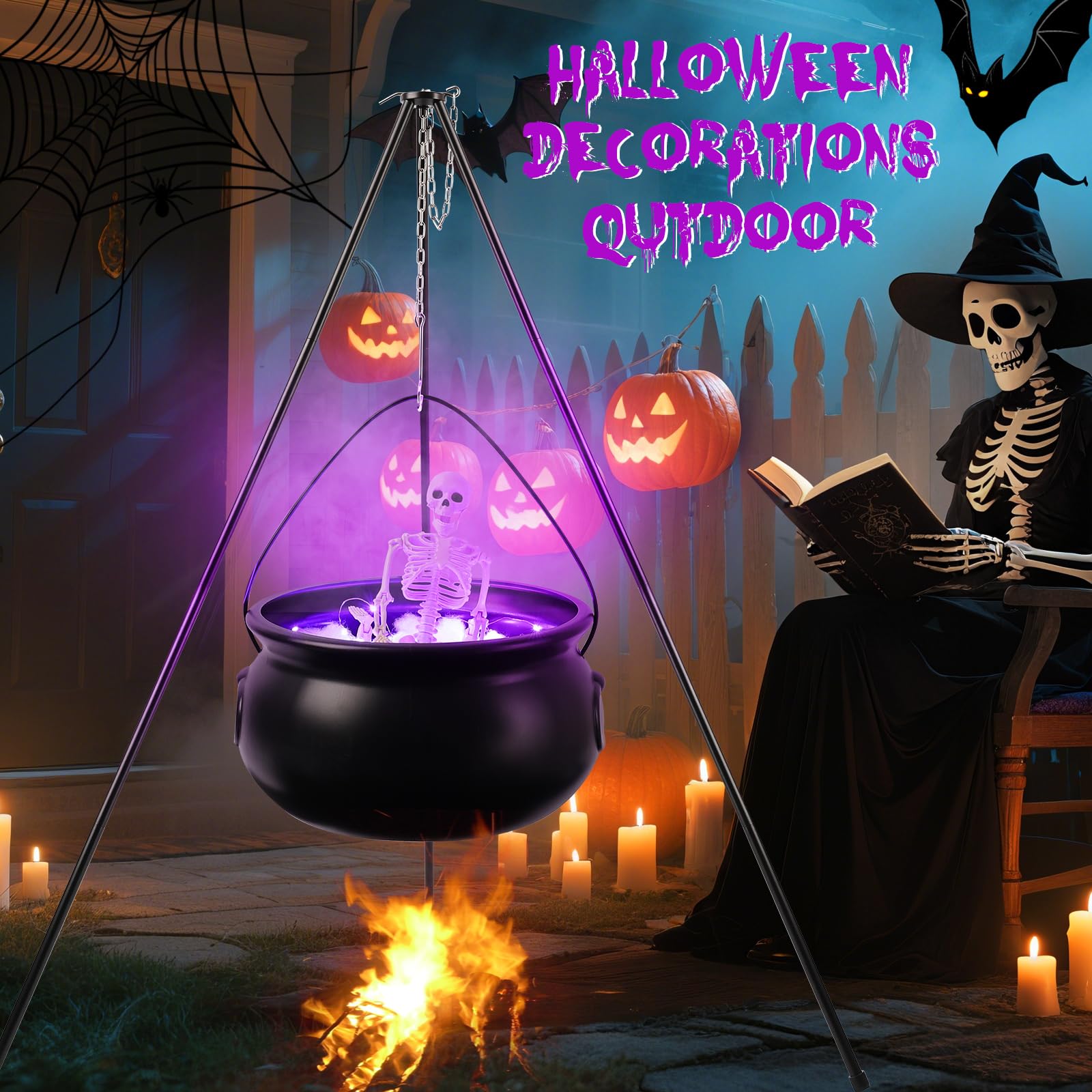Vexalify cauldron used as candy bucket demonstrating functional use