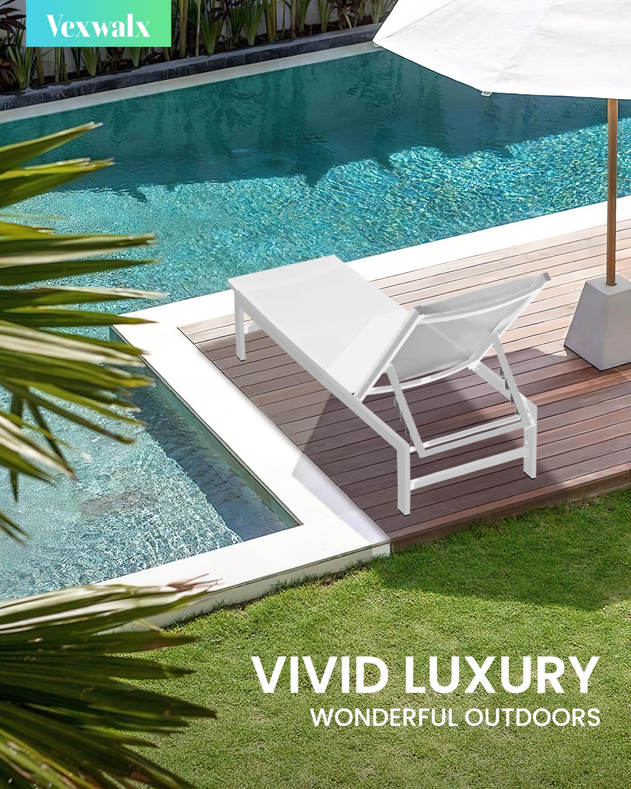 Vexwalx close-up of powder-coated aluminum frame highlighting rust-resistant durability
