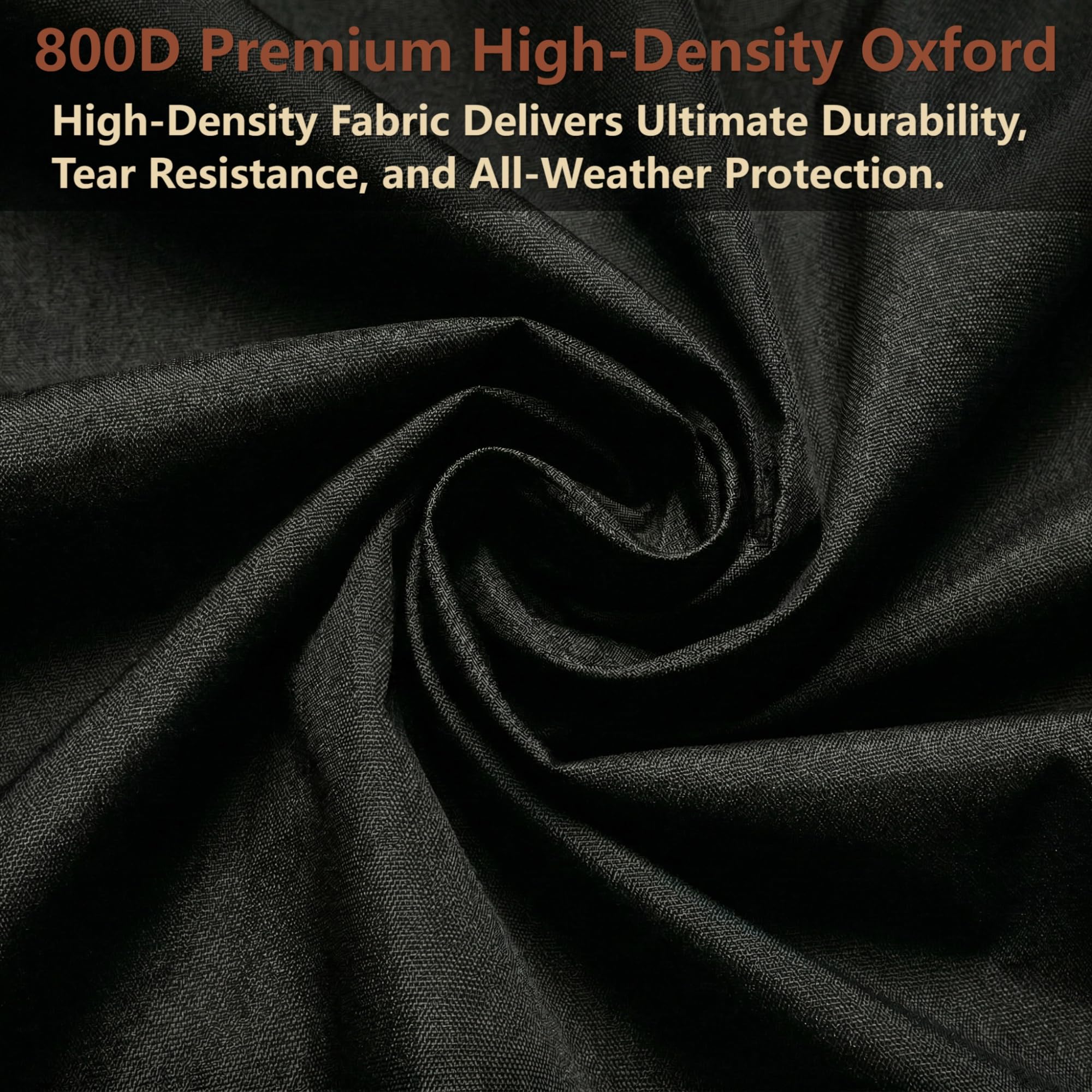VEYEGIS close-up of 800D fabric texture showing durable abrasion resistance