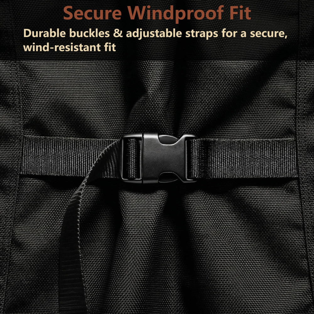 VEYEGIS cover on Weber Spirit 400 in backyard offering all‑weather protection