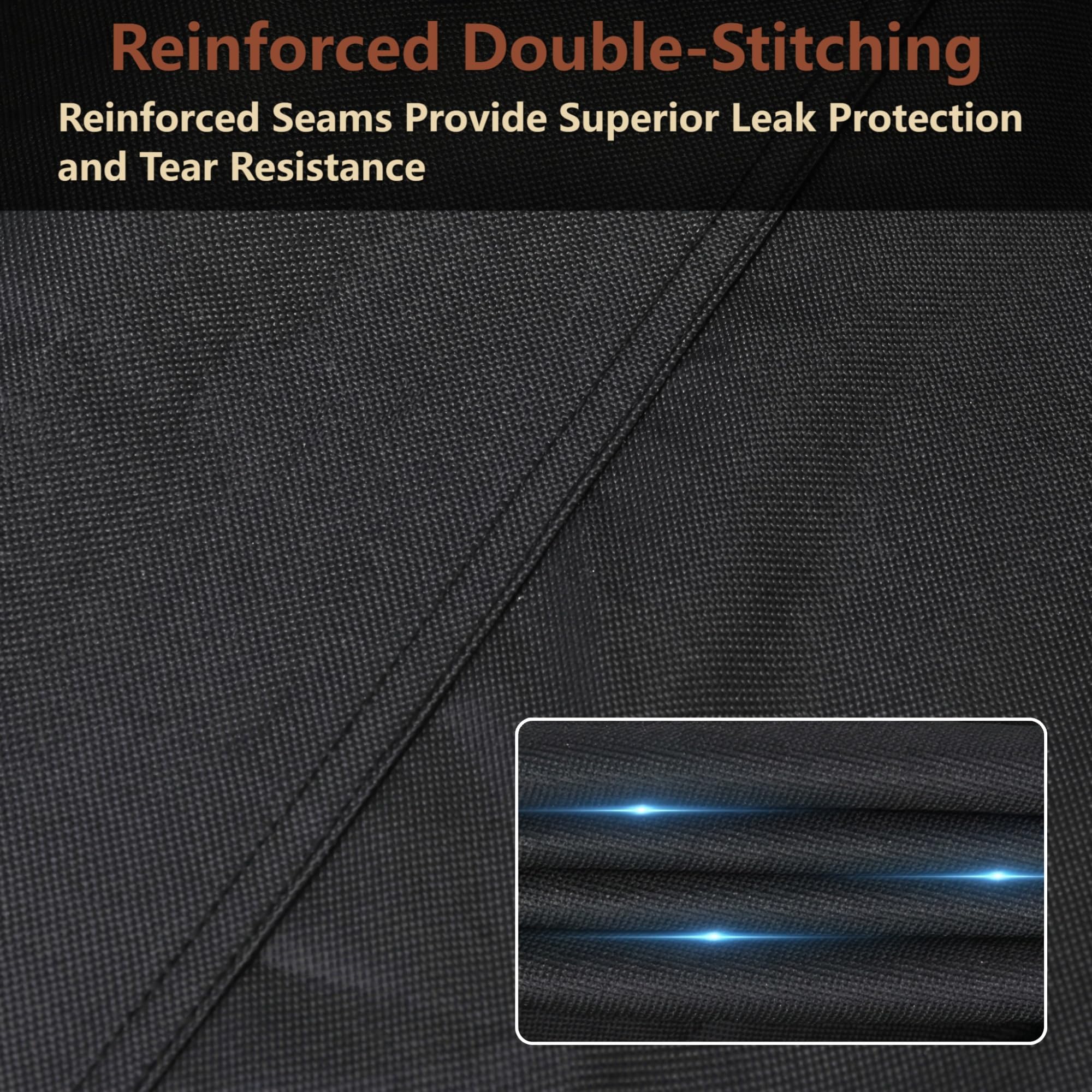 VEYEGIS water beading on surface demonstrating waterproof PVC coating