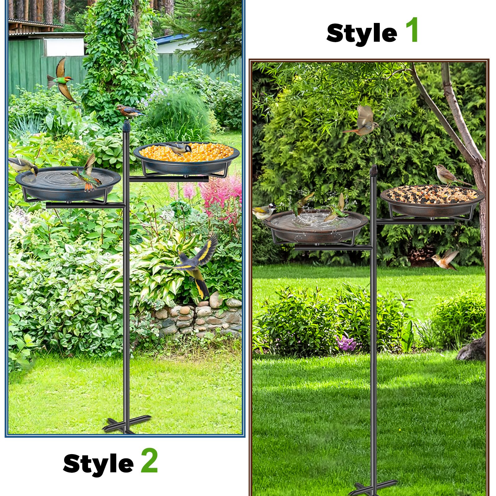VeyFolzin.st bird bath in a garden setting among plants showing decorative impact and outdoor appeal