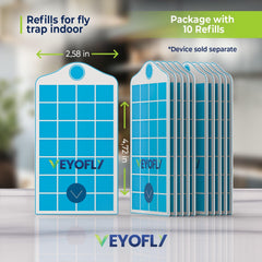 VEYOFLY close-up of sticky adhesive surface for reliable insect capture