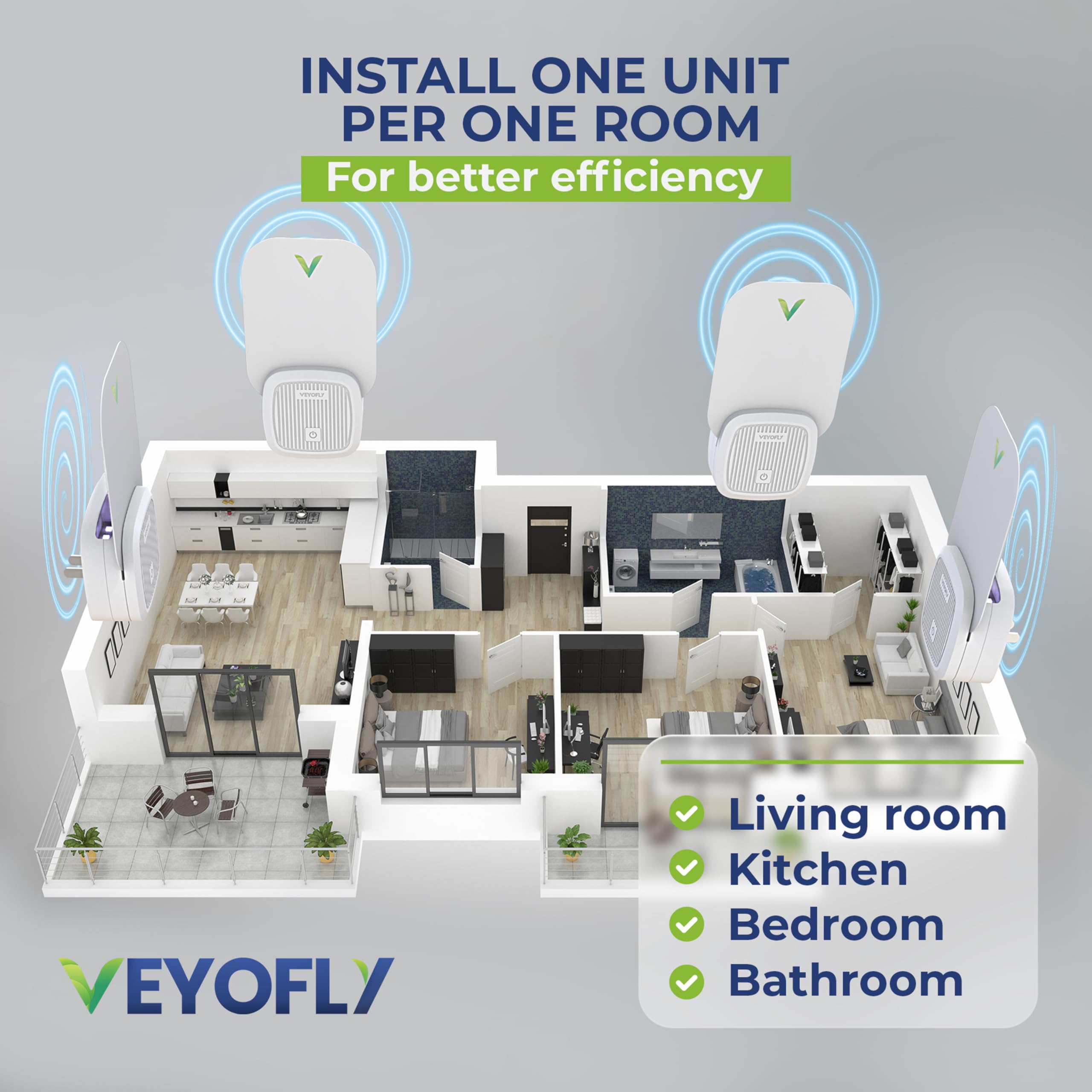 VEYOFLY open 15-pack arranged to show quantity and convenience