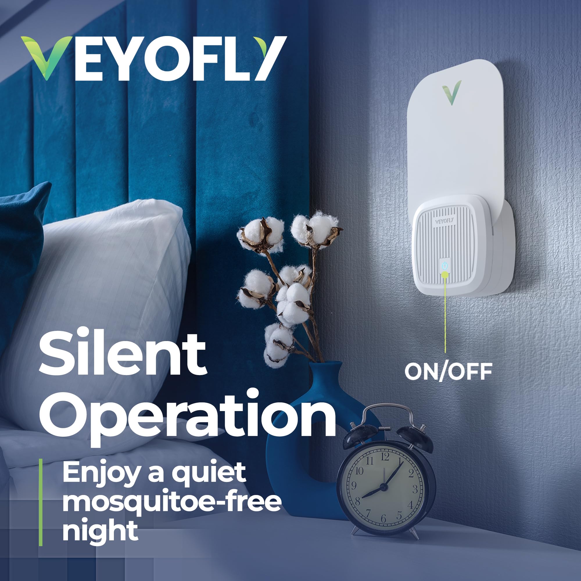 VEYOFLY kit box opened showing four devices and eight refill cards included