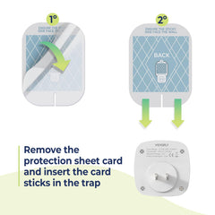 VEYOFLY refill board installed in trap showing easy replacement benefit